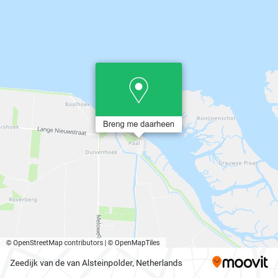 Zeedijk van de van Alsteinpolder kaart
