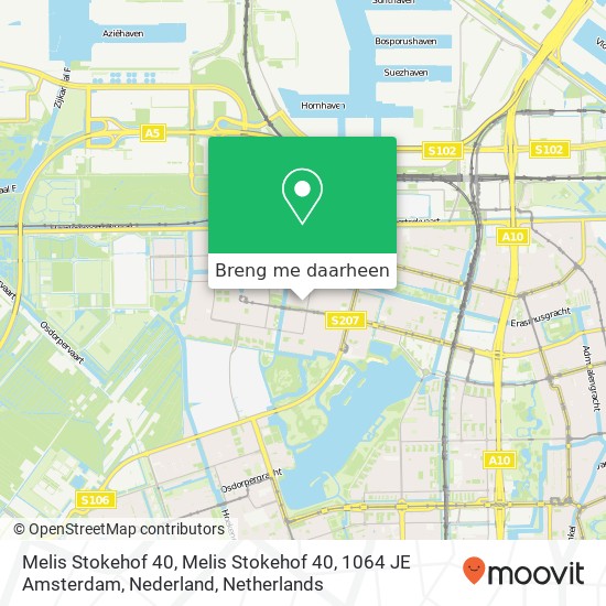 Melis Stokehof 40, Melis Stokehof 40, 1064 JE Amsterdam, Nederland kaart