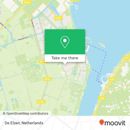 De Elzen, De Elzen, Gezelweg 15, 3892 XE Zeewolde, Nederland kaart