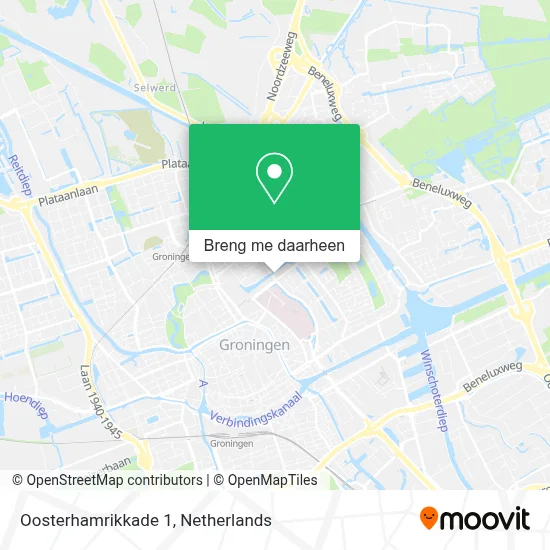 Oosterhamrikkade 1 kaart