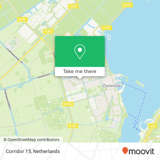 Corridor 15, 3893 BA Zeewolde kaart