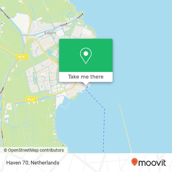 Haven 70, Haven 70, 1131 ET Volendam, Nederland kaart