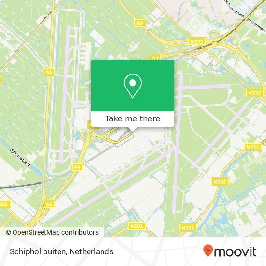 Schiphol buiten, 1118 Luchthaven Schiphol kaart