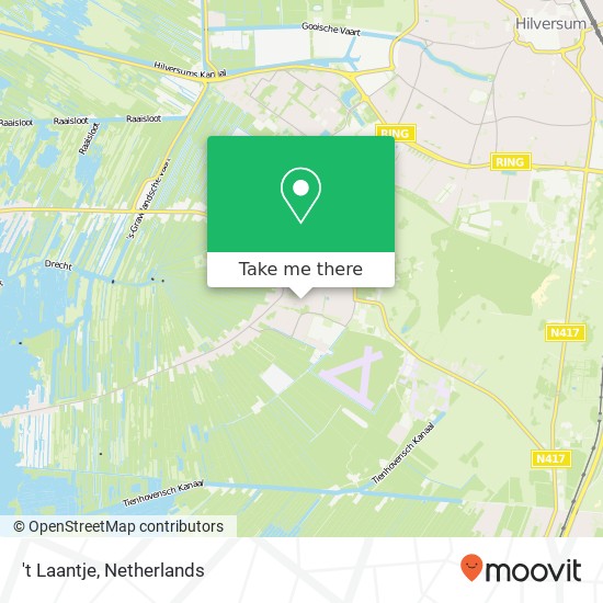 't Laantje, 1231 Loosdrecht kaart