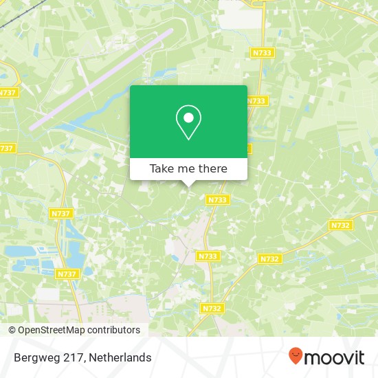 Bergweg 217, 7524 CV Enschede kaart