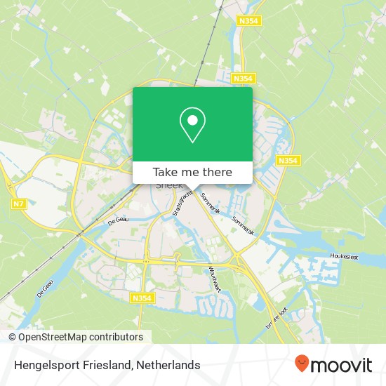 Hengelsport Friesland, Oppenhuizerweg 1 kaart