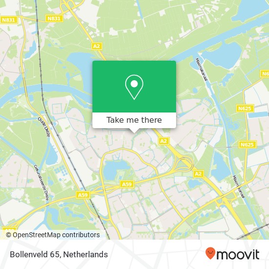 Bollenveld 65, 5235 NL 's-Hertogenbosch kaart