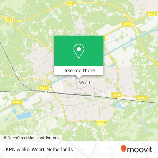 KPN winkel Weert, Muntpassage 28 kaart