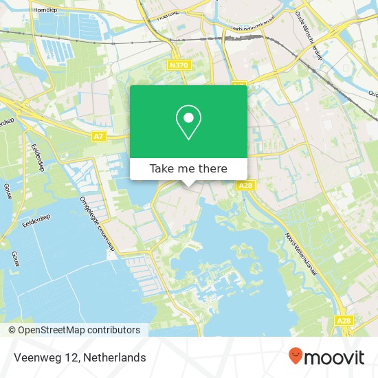 Veenweg 12, 9728 NL Groningen kaart