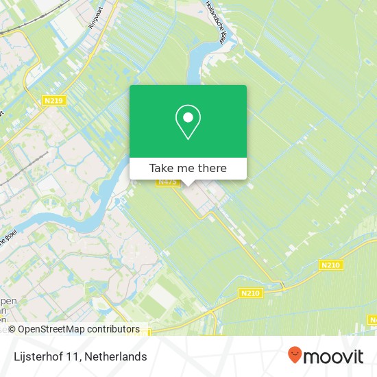 Lijsterhof 11, 2935 VE Ouderkerk aan den IJssel kaart