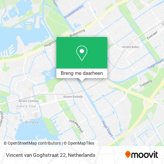 Vincent van Goghstraat 22 kaart