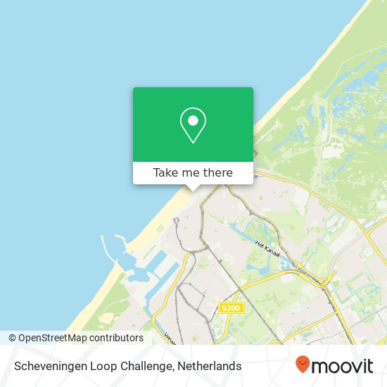 Scheveningen Loop Challenge, Strandweg kaart