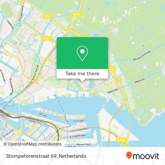 Stompetorenstraat 69, 1023 CP Amsterdam kaart