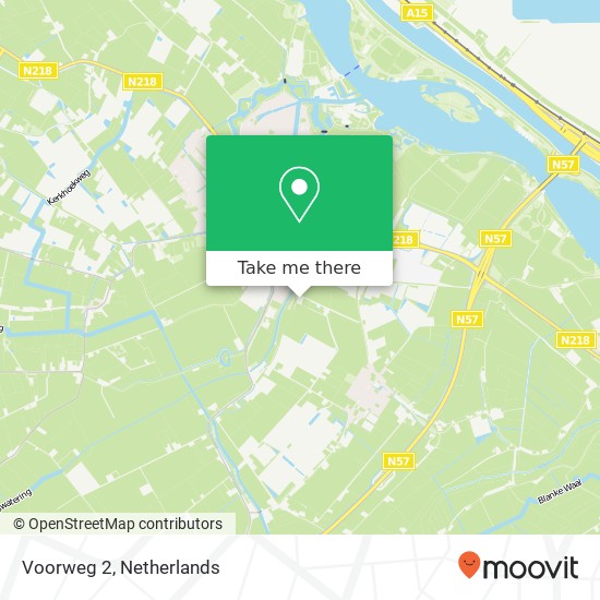 Voorweg 2, 3237 LZ Vierpolders kaart