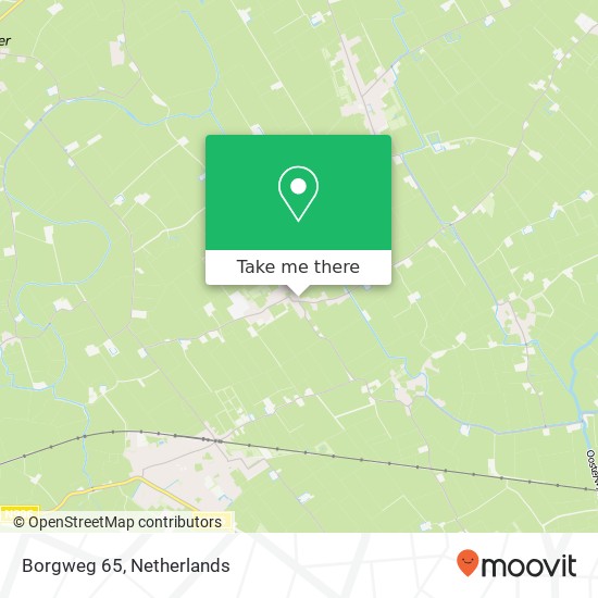 Borgweg 65, 9914 PE Zeerijp kaart