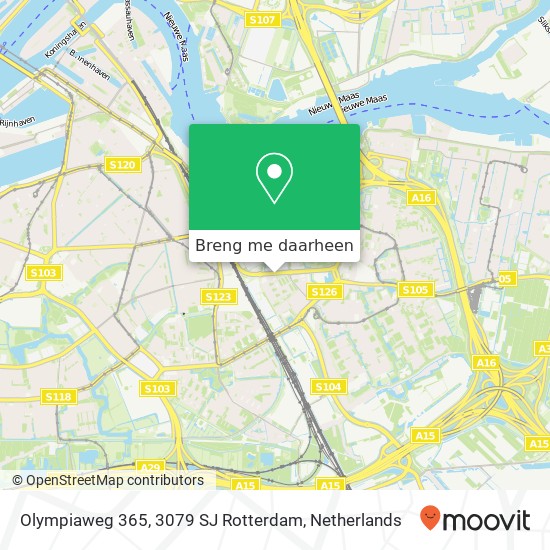 Olympiaweg 365, 3079 SJ Rotterdam kaart