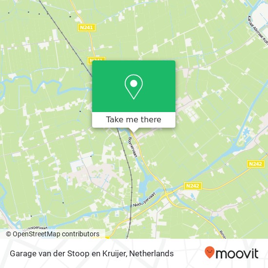 Garage van der Stoop en Kruijer, Provincialeweg 16 kaart