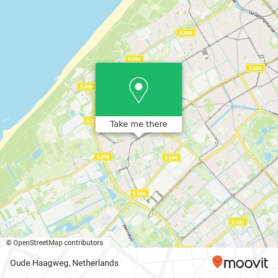 Oude Haagweg, 2552 Den Haag kaart