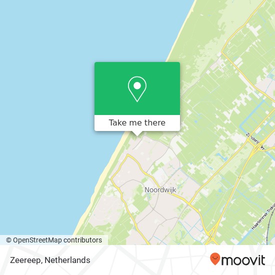 Zeereep, 2202 Noordwijk kaart