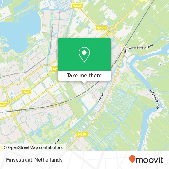 Finsestraat, 2912 TG Nieuwerkerk aan den IJssel kaart