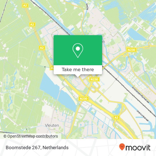 Boomstede 267, 3608 AM Maarssen kaart