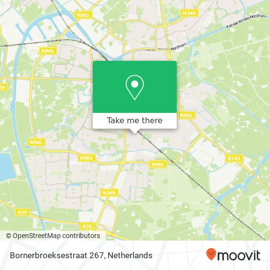 Bornerbroeksestraat 267, 7606 BL Almelo kaart