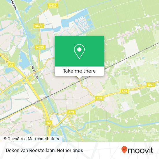 Deken van Roestellaan, 5241 GN Rosmalen kaart