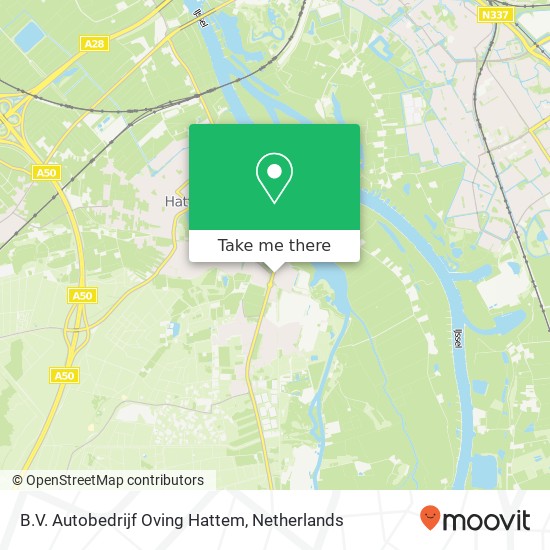 B.V. Autobedrijf Oving Hattem, Nieuweweg 101 kaart