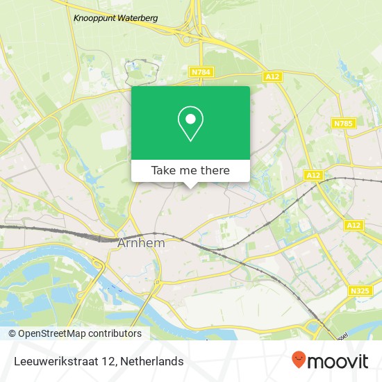 Leeuwerikstraat 12, 6822 KV Arnhem kaart