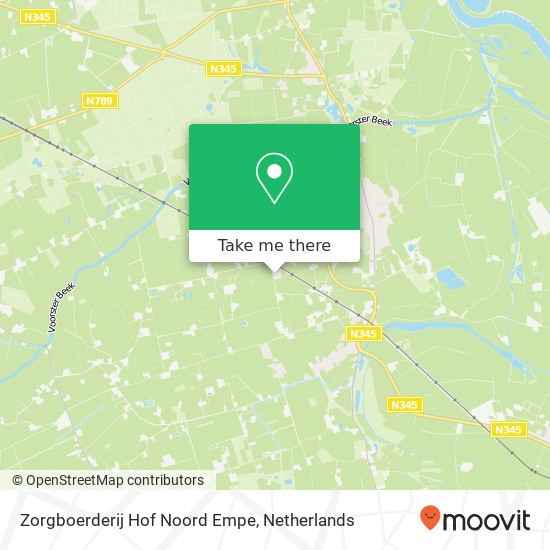 Zorgboerderij Hof Noord Empe, Noord Emperweg 1 kaart