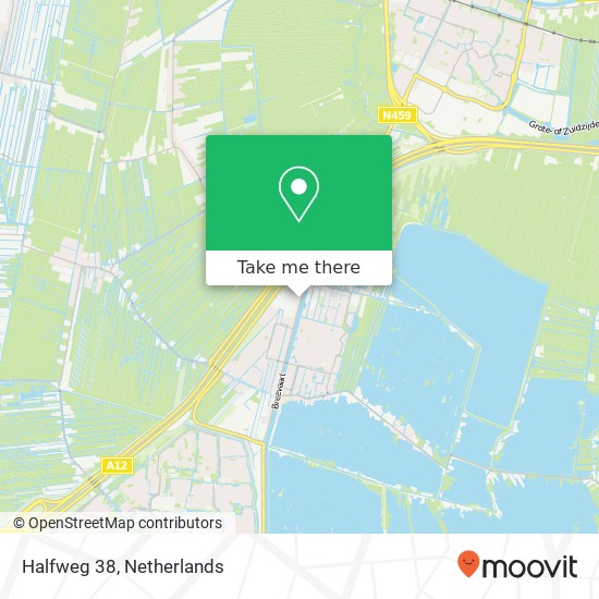 Halfweg 38, 2811 KA Reeuwijk-Brug kaart