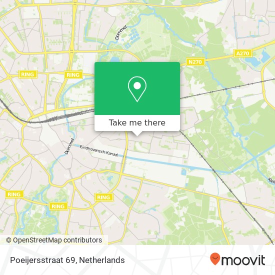 Poeijersstraat 69, 5642 GB Eindhoven kaart