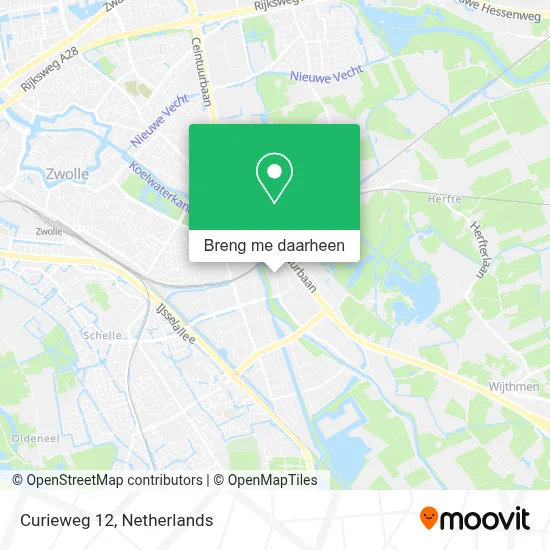 Curieweg 12 kaart