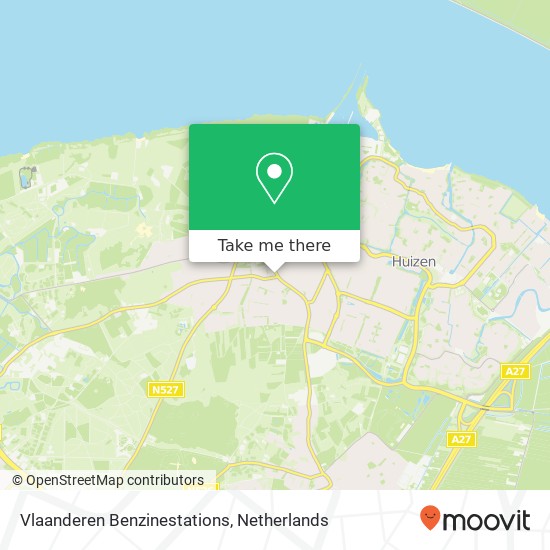 Vlaanderen Benzinestations, Nieuwe Bussummerweg 2 kaart