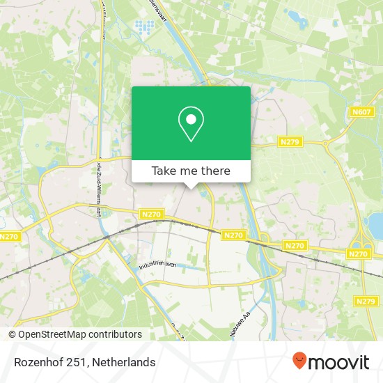 Rozenhof 251, 5701 GB Helmond kaart