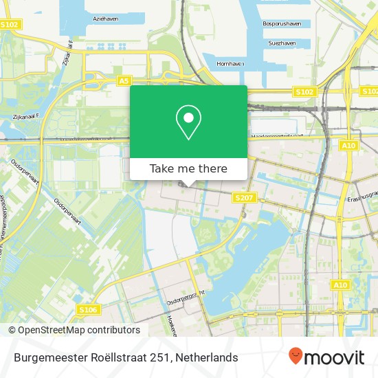 Burgemeester Roëllstraat 251, 1067 NE Amsterdam kaart