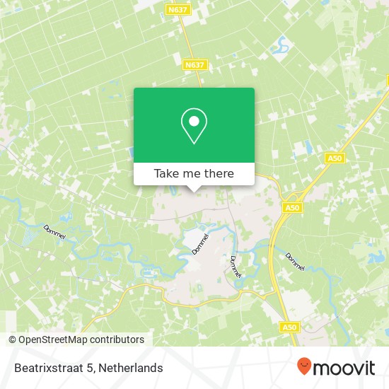 Beatrixstraat 5, 5491 HN Sint-Oedenrode kaart