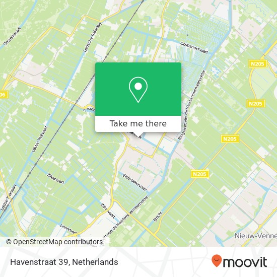 Havenstraat 39, 2182 JR Hillegom kaart