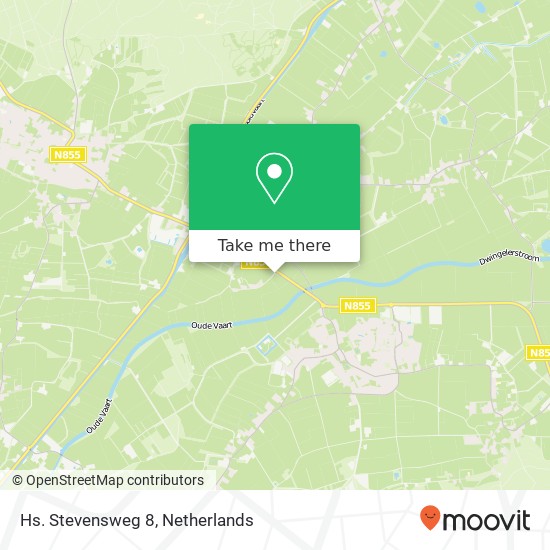 Hs. Stevensweg 8, 7991 RN Dwingeloo kaart