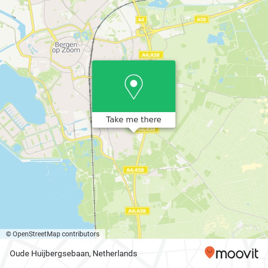 Oude Huijbergsebaan, 4625 Bergen op Zoom kaart