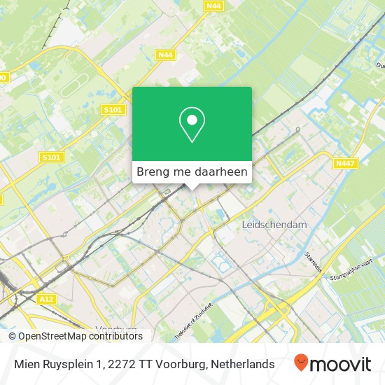 Mien Ruysplein 1, 2272 TT Voorburg kaart