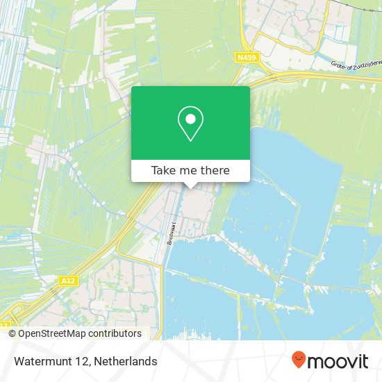 Watermunt 12, 2811 SN Reeuwijk-Brug kaart