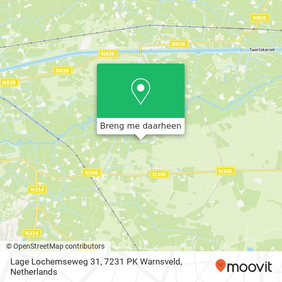 Lage Lochemseweg 31, 7231 PK Warnsveld kaart