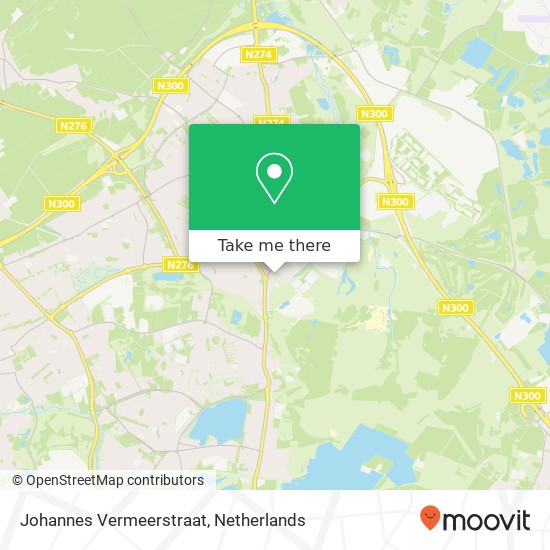 Johannes Vermeerstraat, 6445 Brunssum kaart