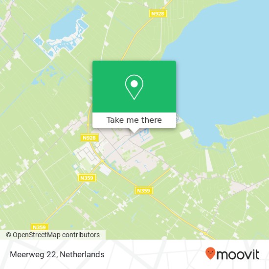 Meerweg 22, 8561 AV Balk kaart