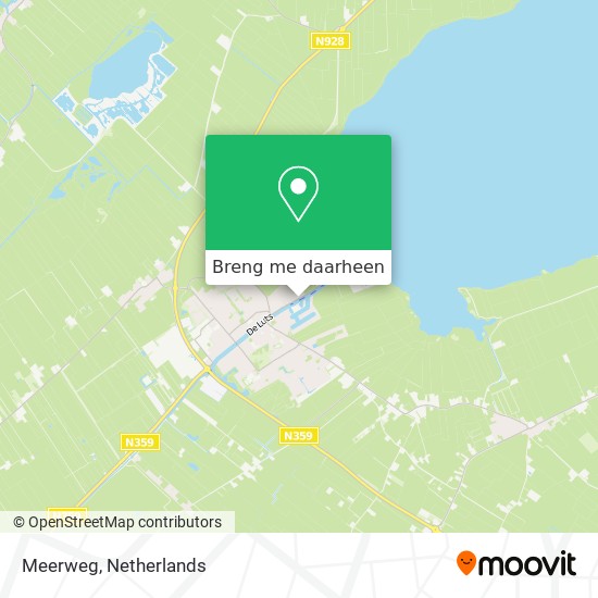 Meerweg kaart