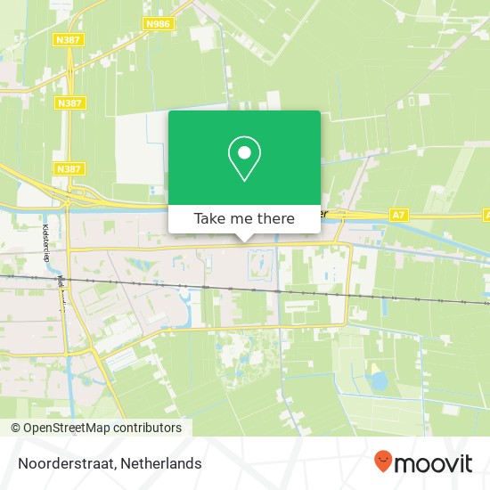 Noorderstraat, 9611 AD Sappemeer kaart