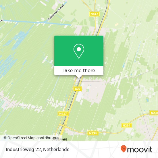 Industrieweg 22, 3738 JX Maartensdijk kaart