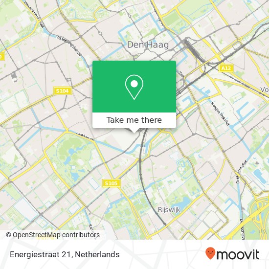 Energiestraat 21, 2525 KA Den Haag kaart