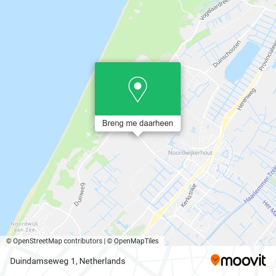 Duindamseweg 1 kaart